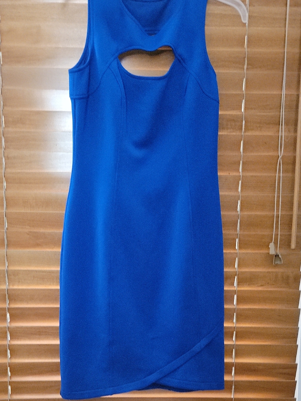 Guess Electric Blue Sleeveless Cutout Mini Dress